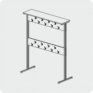 Мебель для гардеробов и раздевалок